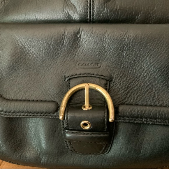 COACH F-24686 CAMPBELL LEATHER SHOULDER BAG 
12.5"L x 5"W x 10"H - Picture 2 of 14